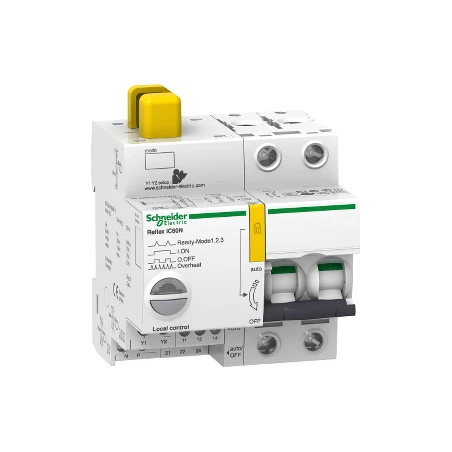 Schneider® Acti9, Reflex IC60N Disjonct. à Commande Intégrée Interface Ti24 40A 2P Courbe C 1 Schneider® Acti9, Reflex IC60N Disjonct. à Commande Intégrée Interface Ti24 40A 2P Courbe C