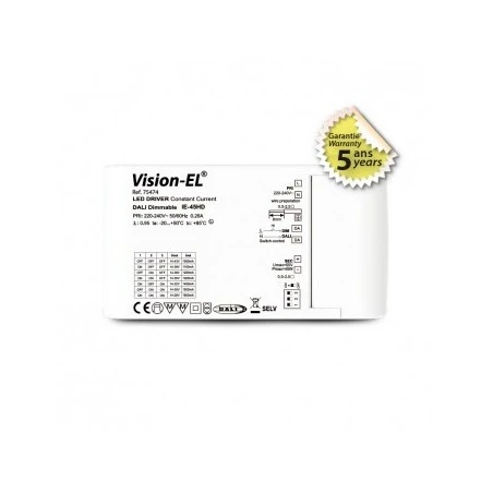 Alimentation Pour LED 14-43VDC Dali Push 45W 1050-1600MA 1 Alimentation Pour LED 14-43VDC Dali Push 45W 1050-1600MA