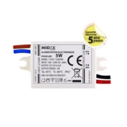 Alimentation Pour LED 5W 12V DC