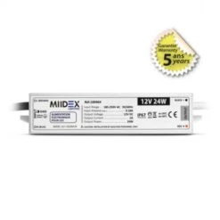 Alimentation Pour LED Lumineux 12VDC 24W IP67 5ans