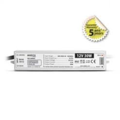 Alimentation Pour LED Lumineux 12VDC 30W IP67 5ans