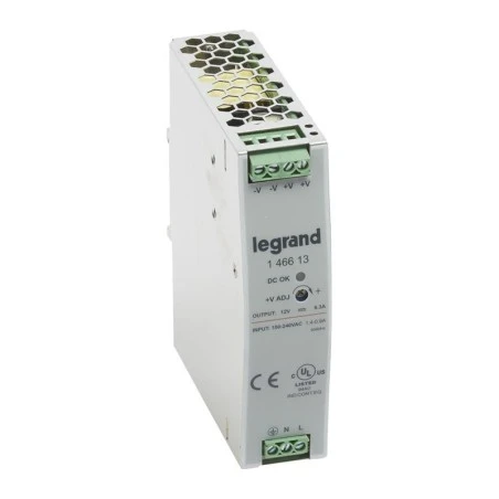 Legrand Alimentation Stabilisée à Découpage Mono 75W - Entrée 100V~ à 240V~ Et Sortie 12V 1 Legrand Alimentation Stabilisée à Découpage Mono 75W - Entrée 100V~ à 240V~ Et Sortie 12V