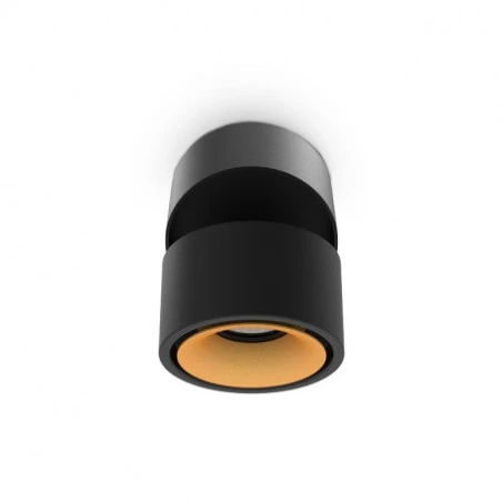 Applique LED - 12W CCT - Inclinable/Orientable - Noir/Doré 2 Applique LED - 12W CCT - Inclinable/Orientable - Noir/Doré – Image 2