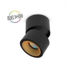 Applique LED - 6W CCT - Inclinable/Orientable - Noir/Doré