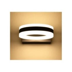 Applique Murale LED 12W 4000°K Ronde - Gris Anthracite - IP54