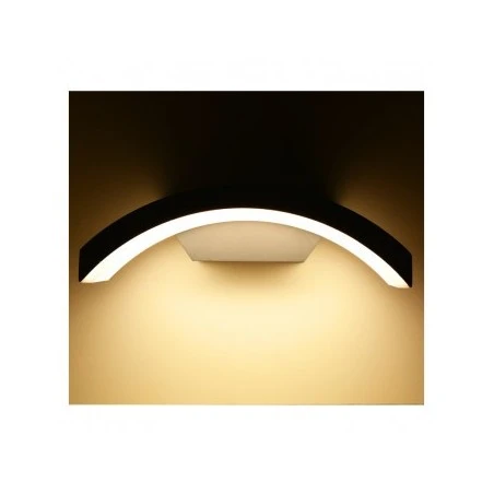 Applique Murale LED 6W 4000°K Curviligne - Gris Anthracite 2 Applique Murale LED 6W 4000°K Curviligne - Gris Anthracite – Image 2