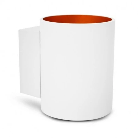 Applique Murale LED Cylindrique - Blanc/doré - G9 X1 1 Applique Murale LED Cylindrique - Blanc/doré - G9 X1