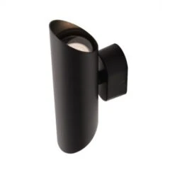 Applique Murale LED Cylindrique Noir - GU10 X2 - IP44