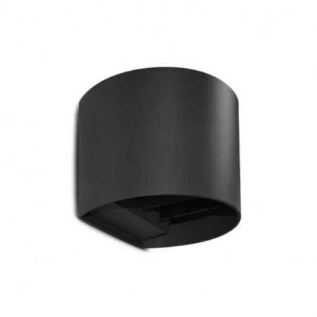 Applique Murale LED Rond Noir - 6W - 3000K - IP54 1 Applique Murale LED Rond Noir - 6W - 3000K - IP54