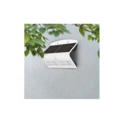 Applique Murale LED Solaire 6.8W 4000°K Blanc + Détecteur