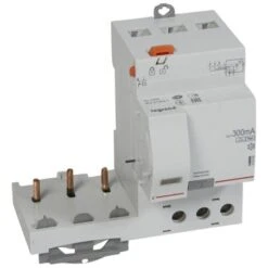 Legrand Bloc Différentiel Adaptable DX3 3P 400V~ - 63A - TypeF 300mA - Pour Disj 1 Module/pôle