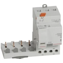 Legrand Bloc Différentiel Adaptable DX3 4P 400V~ - 40A - TypeF 300mA - Pour Disj 1 Module/pôle