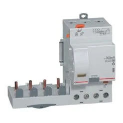 Legrand Bloc Différentiel Adaptable DX3 4P 400V~ - 63A - TypeF 300mA Sélectif - Pour Disj 1 Module/pôle