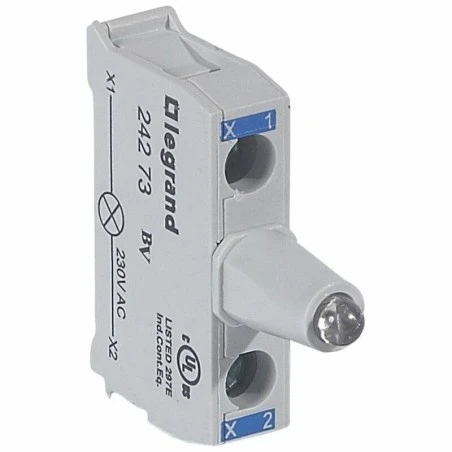 Legrand Bloc Lumineux LEDs Pour Boîte à Boutons - Raccordement à Vis - 230V - Bleu 1 Legrand Bloc Lumineux LEDs Pour Boîte à Boutons - Raccordement à Vis - 230V - Bleu