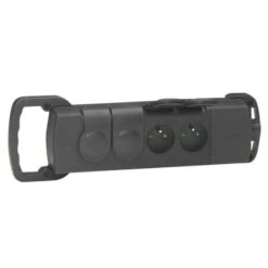 Legrand Bloc Multiprises Caoutchouc 4 Prises De Courant 2P+T 16A IP44 IK08 Avec Poignée De Transport