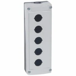 Legrand Boîte à Boutons Vide Osmoz 5 Trous - Gris