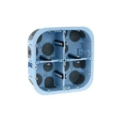 Boite D'encastrement 4 Postes En Carrés - Ø 67/68 Mm, Entraxe 71 Mm - Prof. 50 Mm - Air'métic Eur'Ohm