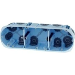 Boite D'encastrement 3 Postes - Ø 67/68 Mm Horizontal/vertical, Entraxe 71 Mm - Prof. 50 Mm - Air'métic