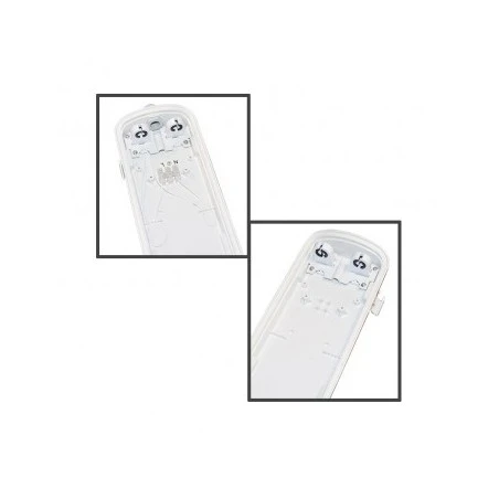 Boîtier étanche LED Sans Ballast - Phase/Neutre Même Côté - Pour 2 Tubes T8 De 120cm 3 Boîtier étanche LED Sans Ballast - Phase/Neutre Même Côté - Pour 2 Tubes T8 De 120cm – Image 3