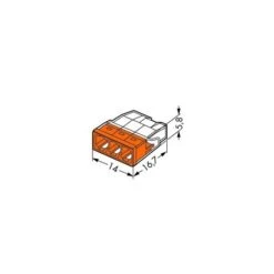 Borne WAGO Pour Boite De Dérivation COMPACT 3 Conducteurs (Boite De 100 Pièces) 5 Borne WAGO Pour Boite De Dérivation COMPACT 3 Conducteurs (Boite De 100 Pièces) -Maison Moderne Electricite borne wago pour boite de derivation compact 3 conducteurs boite de 100 pieces wago 1
