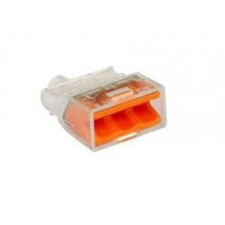 Bornes De Connexion Rapide - 3 Entrées - Orange - Boite De 100