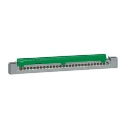 Legrand Bornier De Répartition Isolé IP2X Terre - 1 Connexion 6mm² à 25mm² - Vert - L.227mm