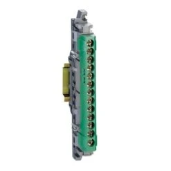 Legrand Bornier De Répartition Isolé IP2X Terre - 1 Connexion 6mm² à 25mm² - Vert - Longueur 113mm