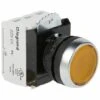 Legrand Bouton Lumineux à Impulsion Affleurant IP69 Osmoz Complet - Jaune - 12V à 24V Alternatif Ou Continu