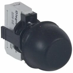 Legrand Bouton Non Lumineux à Impulsion Affleurant Capuchonné IP67 Osmoz Complet - Noir