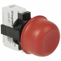 Legrand Bouton Non Lumineux à Impulsion Affleurant Capuchonné IP67 Osmoz Complet - Rouge