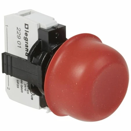 Legrand Bouton Non Lumineux à Impulsion Affleurant Capuchonné IP67 Osmoz Complet - Rouge 1 Legrand Bouton Non Lumineux à Impulsion Affleurant Capuchonné IP67 Osmoz Complet - Rouge