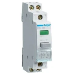 Bouton Poussoir 2O Impulsion + Voyant Vert 230 VAC