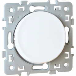 Bouton Poussoir Lumineux SQUARE 1 Poste - 10AX - 250V - Blanc