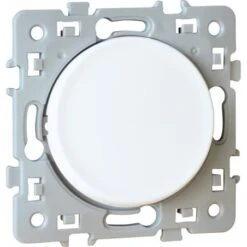 Bouton Poussoir SQUARE 1 Poste - 10AX - 250V - Blanc