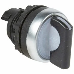 Legrand Bouton Tournant Lumineux à Manette Noire 2 Positions Fixes 45° (0 à 12h) IP69