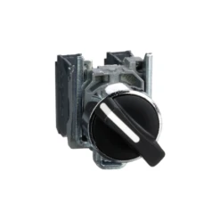 Schneider® Bouton Tournant Manette Ø22 - 2 Positions - 1O+1F - Noir