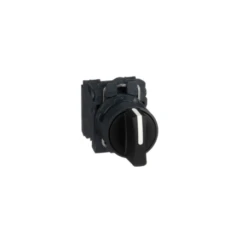 Schneider® Bouton Tournant Manette Ø22 - 3 Positions Fixes - Noir - 2F - Vis étrier