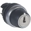 Legrand Bouton Tournant Non Lumineux à Clé N°455 - 3 Positions Droite Et Gauche Rappel Au Centre 45° - IP69
