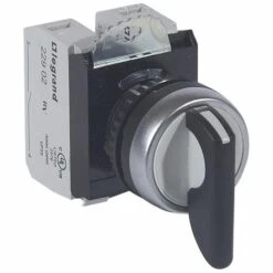 Legrand Bouton Tournant Non Lumineux à Levier IP69 Osmoz Complet - 3 Positions Rappel Centre