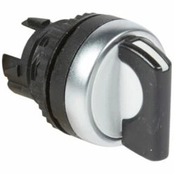 Legrand Bouton Tournant Non Lumineux à Manette Noire - 2 Positions Fixes 90°