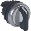 Legrand Bouton Tournant Non Lumineux à Manette Noire - 3 Positions Droite Rappel Au Centre 45° - IP69