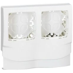 Legrand Cadre Appareillage Saillie 2 Postes - Pose Le Long Des Moulures DLPlus épaisseur 20mm - Blanc