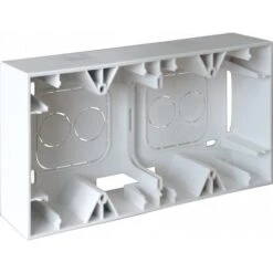 Cadre Saillie 2 Postes SQUARE - Blanc