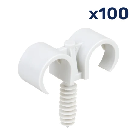 Clips "parapluie" Avec Cheville Pour Conduits ICTA Ou IRL - Ø 16 Mm - X100 1 Clips "parapluie" Avec Cheville Pour Conduits ICTA Ou IRL - Ø 16 Mm - X100