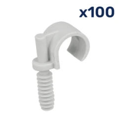 Clips "parapluie" Avec Cheville Pour Conduits ICTA Ou IRL - Ø 20 Mm X100