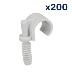 Clips "parapluie" Avec Cheville Pour Conduits ICTA Ou IRL - Ø 20 Mm - Sceau De 200