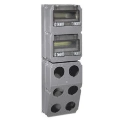 Legrand Coffret à Composer Hypra Pré Percé Avec Rail 2x9 Modules Pour 6 Prises 16A Ou 32A - 740x230x181mm