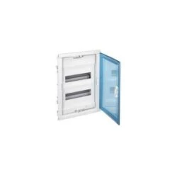 Legrand Coffret Encastré 2 Rangées 24+4 Modules - Avec Porte Isolante Galbée Transparente