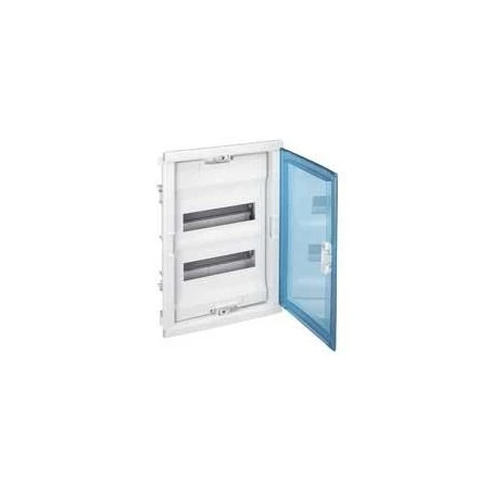 Legrand Coffret Encastré 2 Rangées 24+4 Modules - Avec Porte Isolante Galbée Transparente 1 Legrand Coffret Encastré 2 Rangées 24+4 Modules - Avec Porte Isolante Galbée Transparente