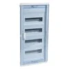 Legrand Coffret Encastré 4 Rangées 48+8 Modules - Avec Porte Isolante Galbée Transparente